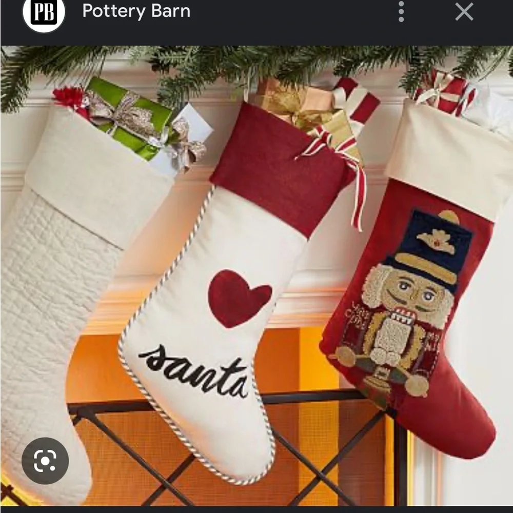 Pottery barn stocking.